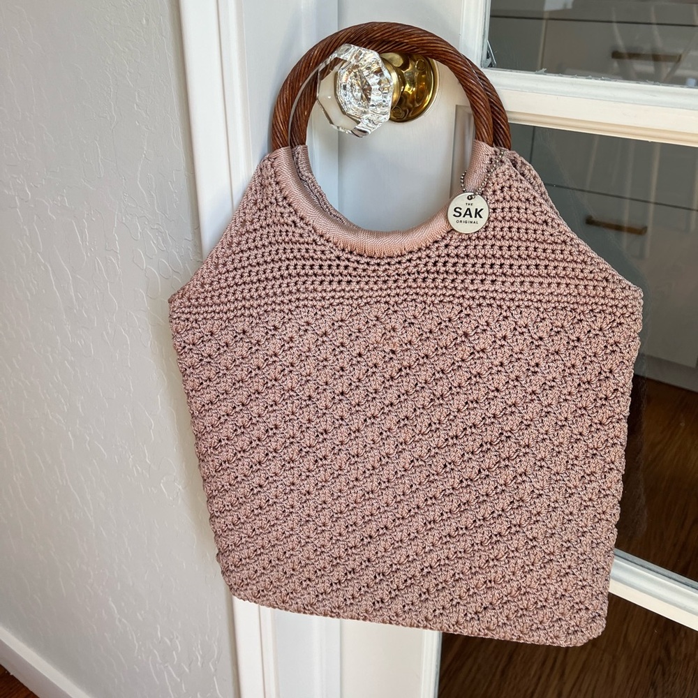 Sak Crochet Pink Purse